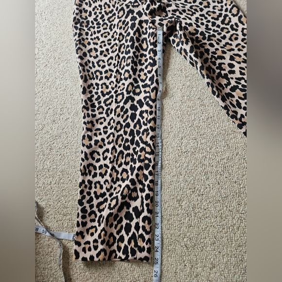 Kate Spade Straight Leg Ankle Length Animal Print Pant With Side Zip Size 8 - Picture 7 of 7